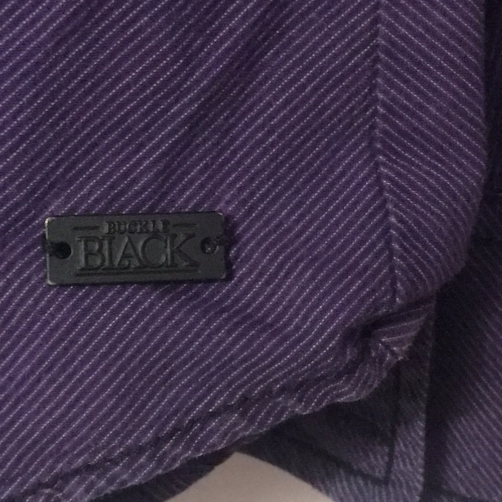Buckle Black Athletic Fit Button Down Shirt - Picture 7 of 10
